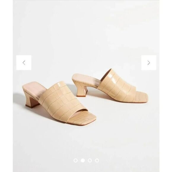 Loeffler Randall Holli Heeled Slide Sandals 7 - Picture 1 of 9